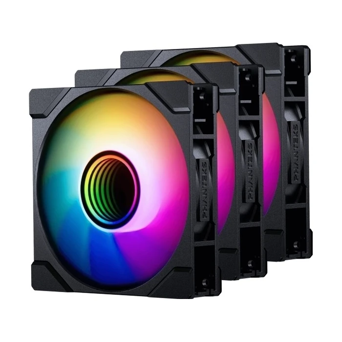 Case Fan 12cm Phanteks M25 Gen2 PWM D-RGB L?fter, 3-Pack - Reverse Blade, Black