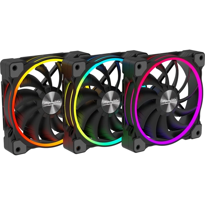 Case Fan 12cm Alpenfoehn Wing Boost 3 Computer Black 3 pc(s)
