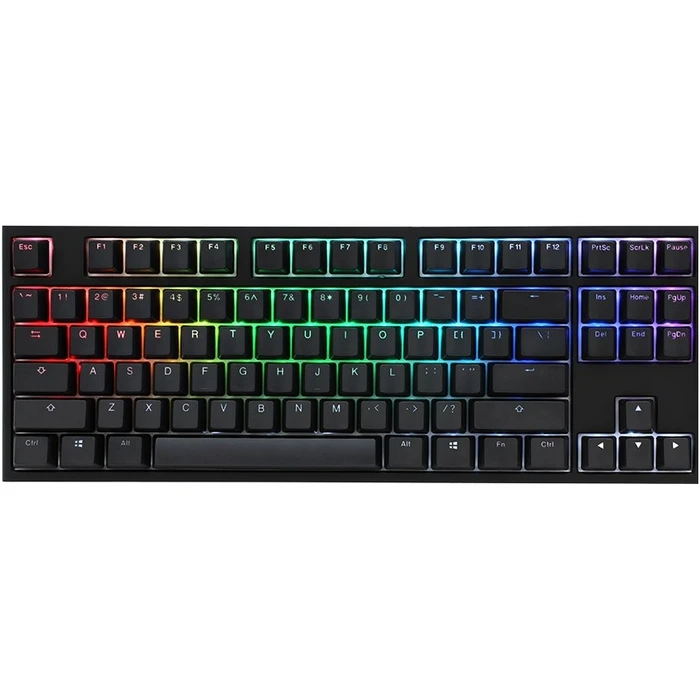 Πληκτρολόγιο Gaming Ducky One 2 TKL PBT, MX-Speed-Silver, RGB LED - Black