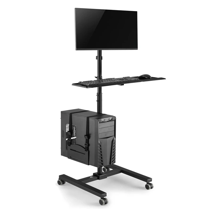 Βάση Monitor Maclean stand, station on wheels, max 17"-32", max 20kg, MC-793