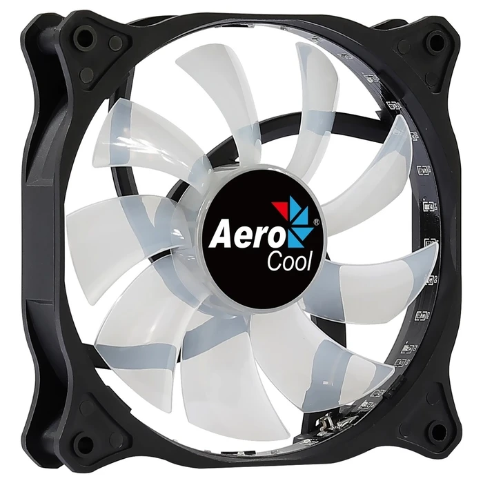 Case Fan 12cm Aerocool COSMO12FRGB LED RGB Molex Connector Silent Black