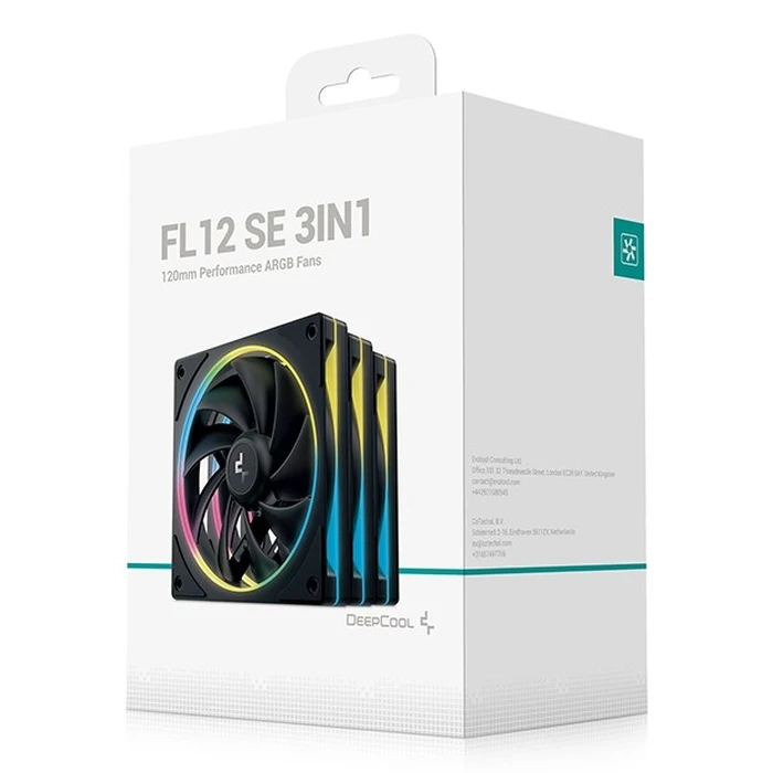 Case Fan 12cm Deepcool FL12 SE 3IN1 White 3 pc(s)