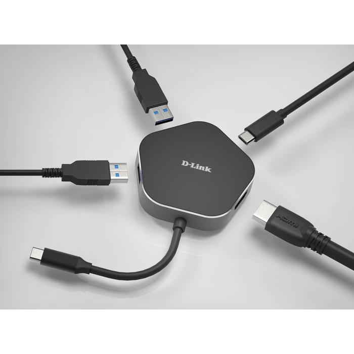 Docking Station D-Link 4-in-1 USB-C Hub with HDMI and Power Delivery