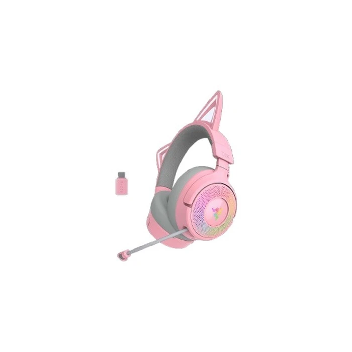 Gaming Headset Razer Kraken Kitty V3 Pro - Quartz Wired & Wireless USB Type-A Bluetooth Rose