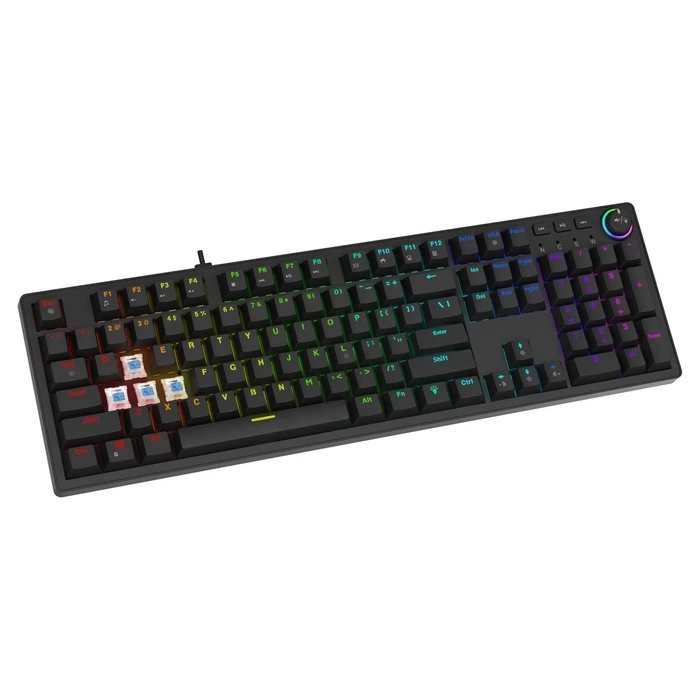 Gaming Πληκτρολόγιο Savio STYX Mechanical Outemu Brown, Hot Swap, RGB