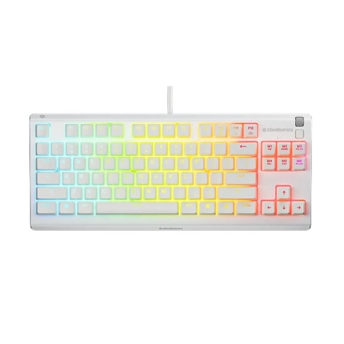 Gaming Πληκτρολόγιο Steelseries Apex 3 TKL US, White