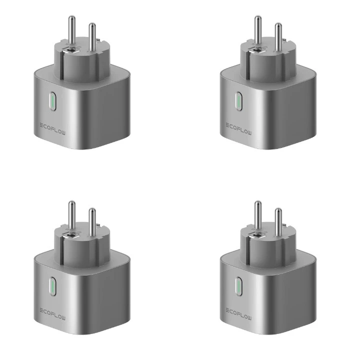 Smart Plug Ecoflow EFA-SMARTPLUG-EU-4P Home Silver