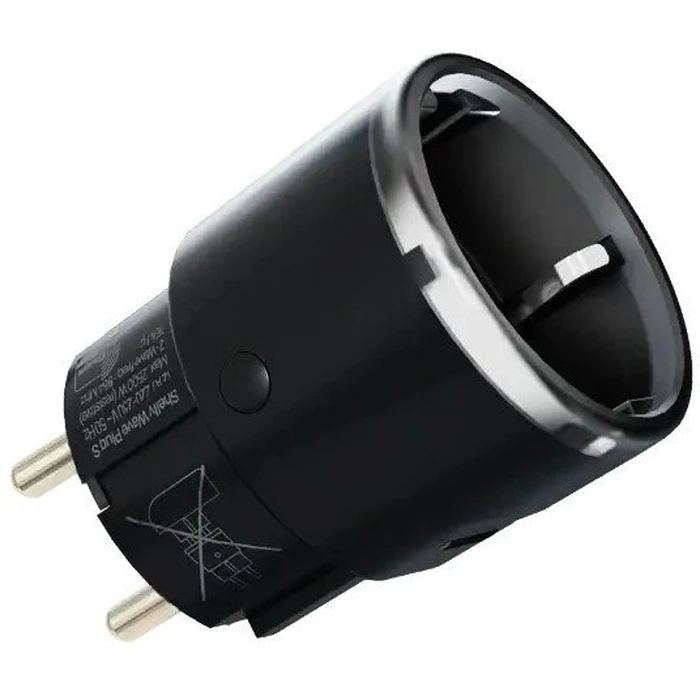 Smart Μονόπριζο Shelly Wave Plug S - Z-Wave 800 Black