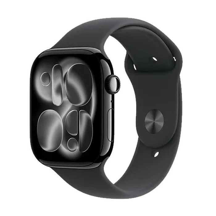 Smartwatch Apple Watch Series 11 GPS 46mm Jet Black Aluminium with Black Sport - S/M