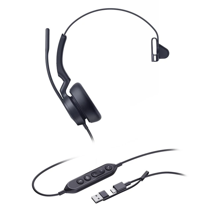 Ακουστικά VOIP Yealink UH46 Mono Teams USB-C/A Headset