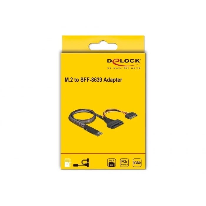 Αντάπτορας Delock M.2 Keym to U.2 SFF-8639 NVMe with 50cm cable