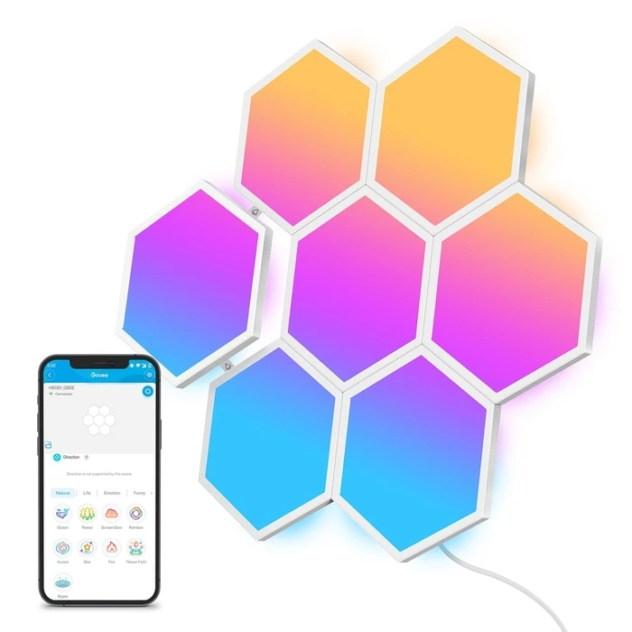 Διακοσμητικό Φωτιστικό Govee Glide Hexa Panels Smart panel Wi-Fi