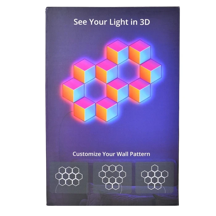 Διακοσμητικό Φωτιστικό Govee H6066 Glide Hexa Pro, Panele LED, RGBIC