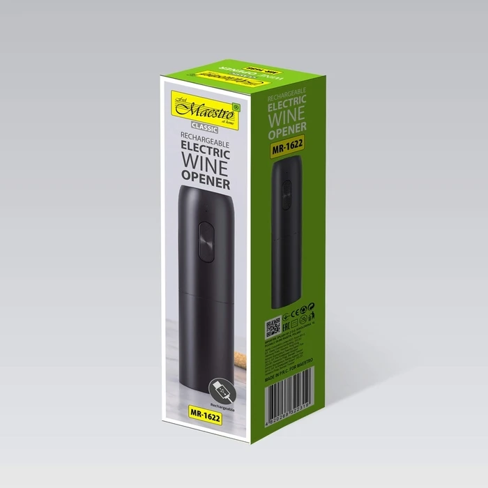 Ηλεκτρικό Τιρμπουσόν Maestro MR-1622 USB wine corkscrew
