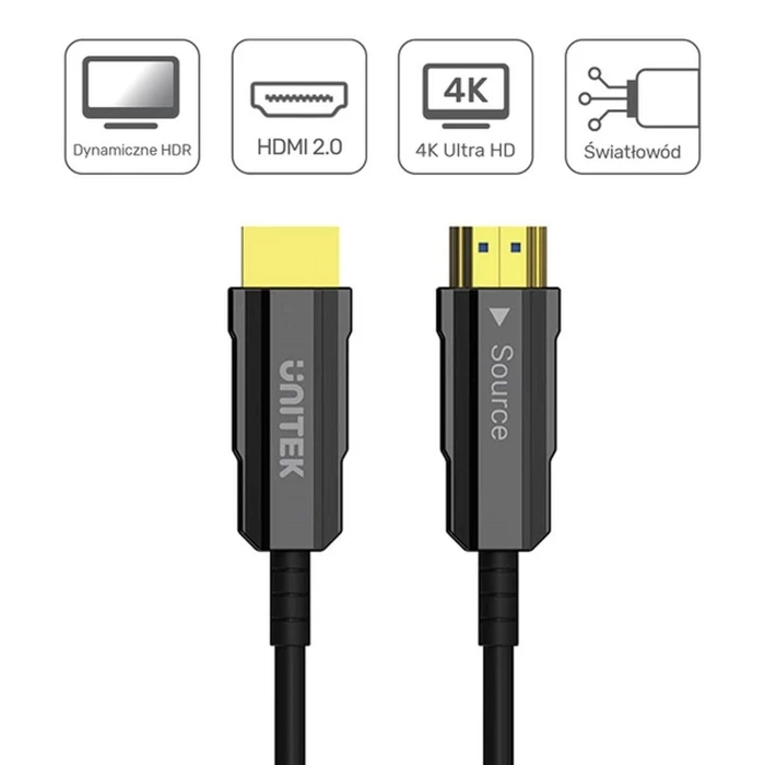 Καλώδιο HDMI Unitek HDMI 2.0 AOC 4K 60HZ 15M OPTICAL
