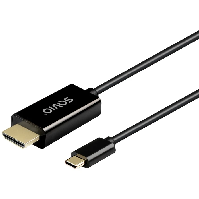 Καλώδιο HDMI Savio CL-190 USB-C to HDMI , 30Hz, 1m, plastic