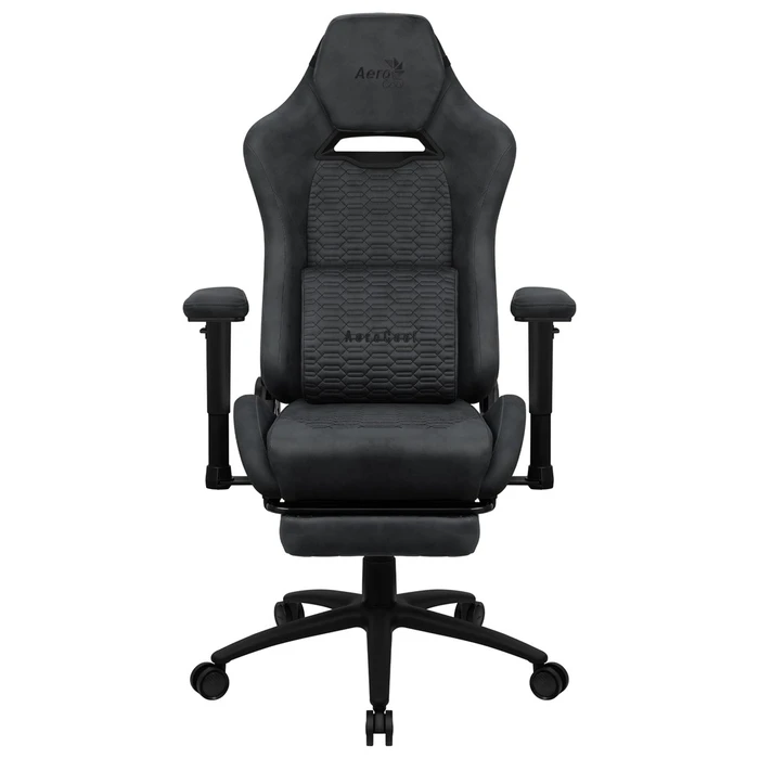 Καρέκλα Gaming Aerocool ROYALSLATEGR Premium Ergonomic Legrests Aerosuede Grey