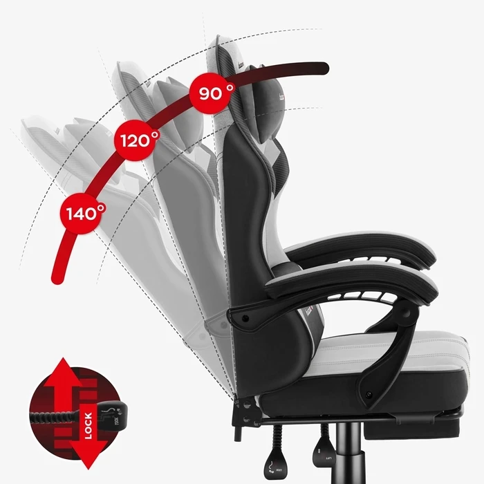 Καρέκλα Gaming Huzaro Force 3.7 Grey Gaming chair