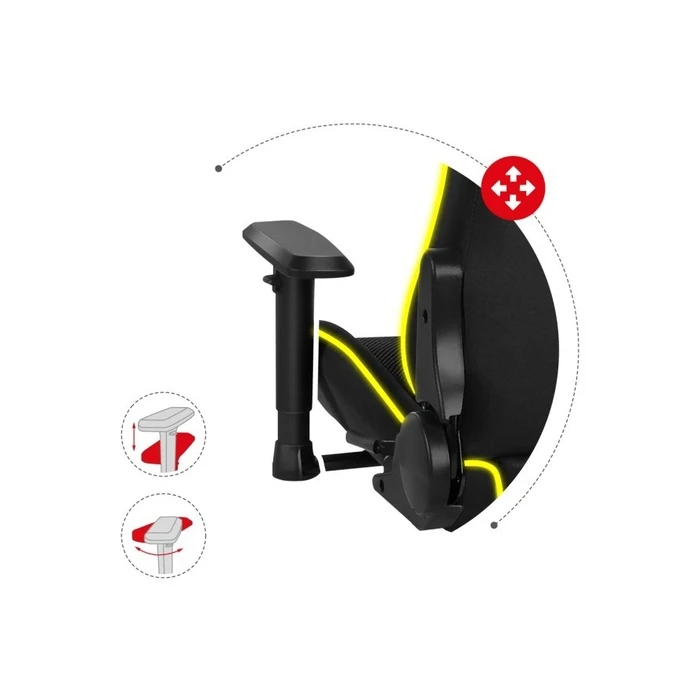 Καρέκλα Gaming Huzaro Force 6.3 PC Bucket (cradle) seat Black, Multicolour