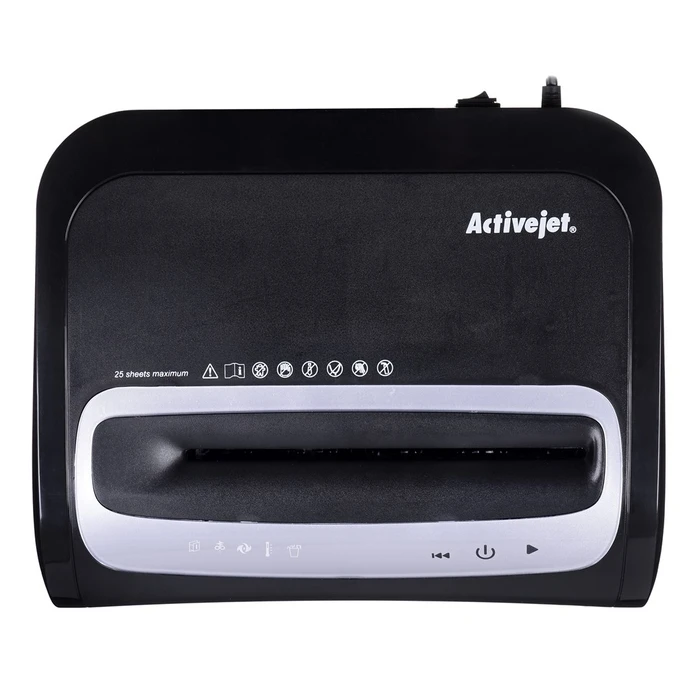 Καταστροφέας Εγγράφων Activejet ASH-2502C, P-4, 28 l, shreds 4x40 mm, Black