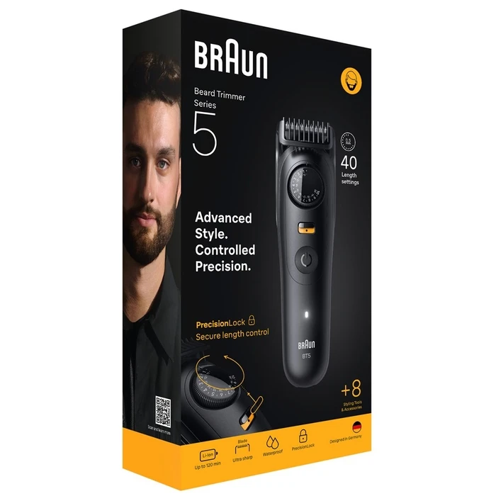 Κουρευτική Μηχανή Braun 5 BT5560 beard trimmer Battery 40 2cm Wet & Dry Black