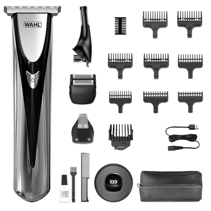 Κουρευτική Μηχανή Wahl Elite Groom Black, Silver Lithium-Ion (Li-Ion)