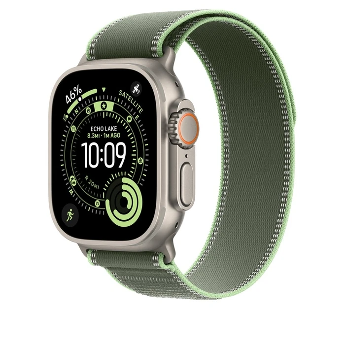 Λουράκι Wearable Apple MFT54ZM/A Green Titanium, Polyester, Spandex, Nylon