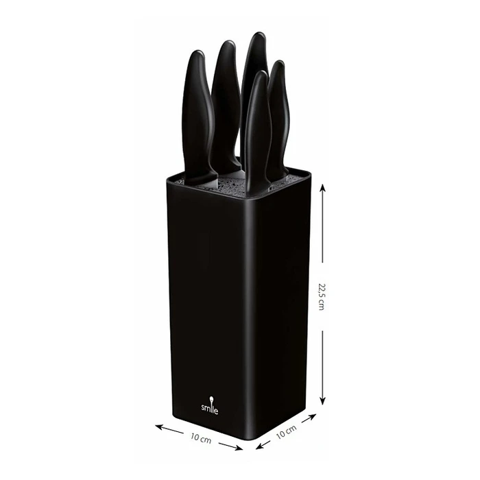 Μαχαίρια Smile SNS-6 6-piece block knife set Black