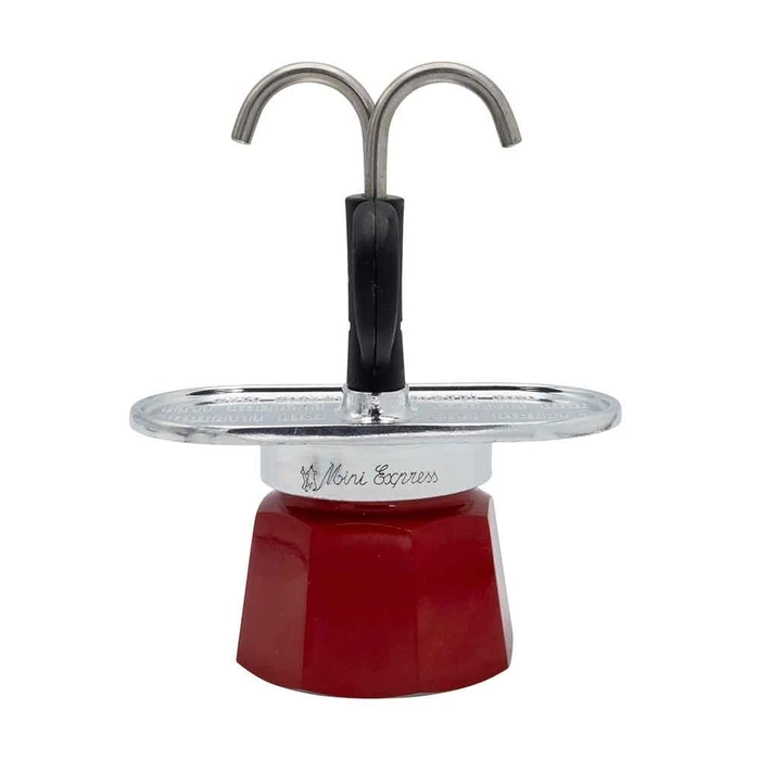 Μπρίκι Espresso Bialetti Mini Express Magritte Moka pot Red, Silver
