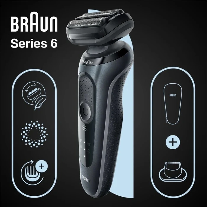 Ξυριστική Μηχανή Braun Series 6 61-N1200s Foil Trimmer Black