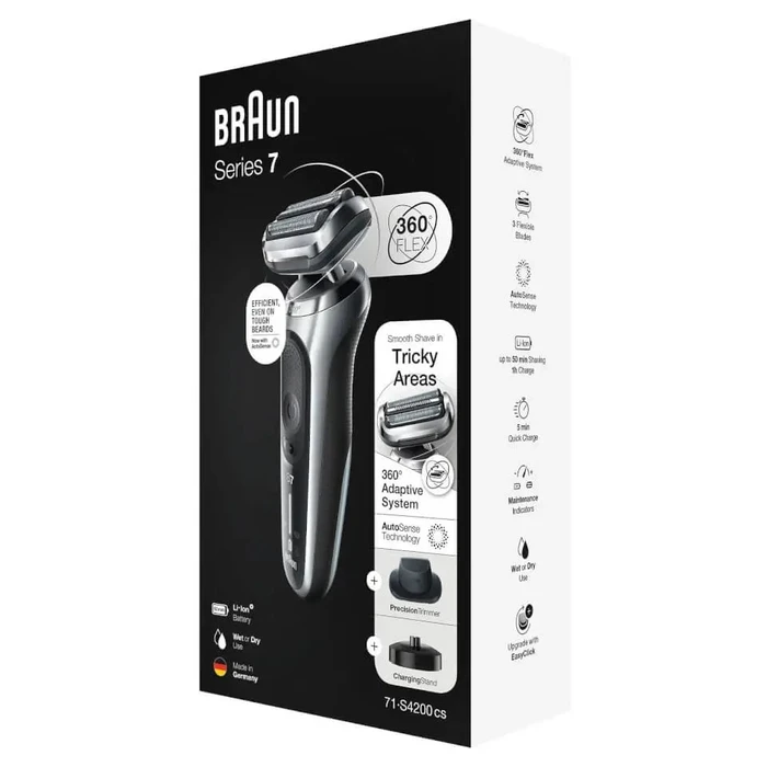 Ξυριστική Μηχανή Braun Series 7 71-S4200cs Foil Black