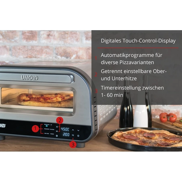 Παρασκευαστής Πίτσας Unold 68816 1 pizza(s) 1700W Silver