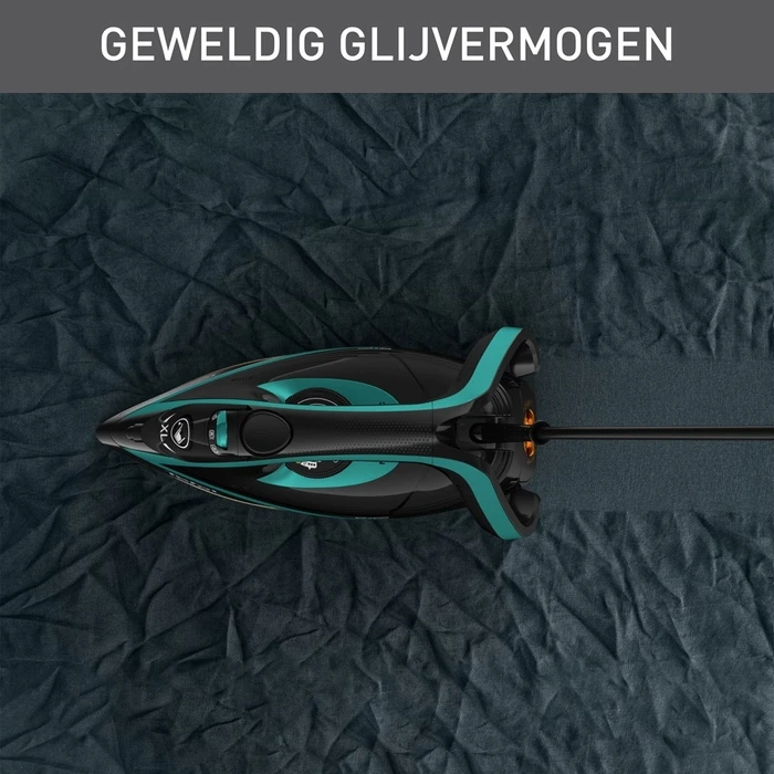 Σίδερο Ατμού Tefal Puregliss FV8066 Dry Durilium AirGlide 3000W Black, Blue