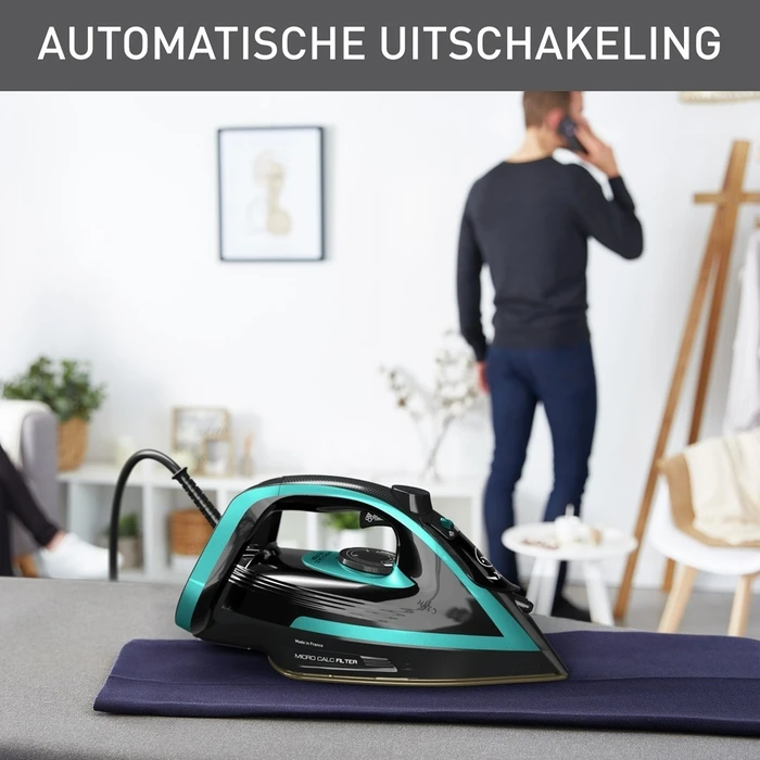 Σίδερο Ατμού Tefal Puregliss FV8066 Dry Durilium AirGlide 3000W Black, Blue