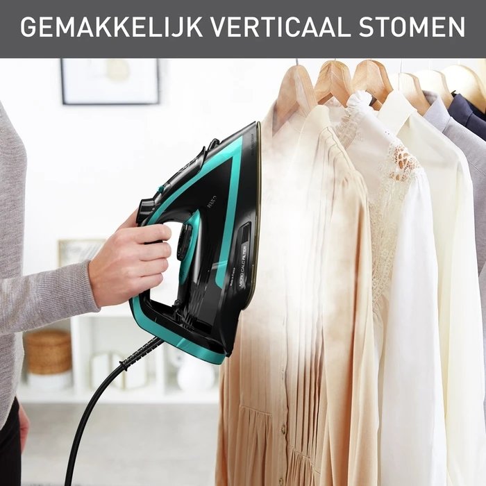 Σίδερο Ατμού Tefal Puregliss FV8066 Dry Durilium AirGlide 3000W Black, Blue