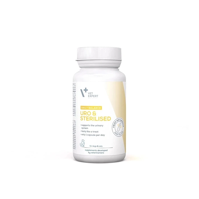 Συμπλήρωμα Διατροφής Vetexpert Uro & Sterilised - for dogs and cats - 30 pcs