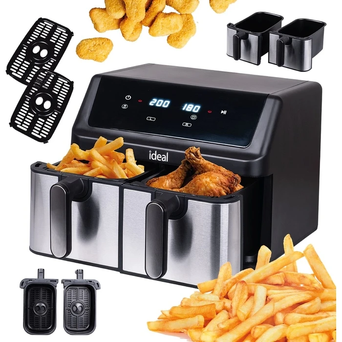 Air Fryer Eldom IDEAL double horizontal 9L, 8 functions - including food drying
