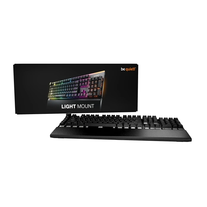 Gaming Πληκτρολόγιο Be quiet Light Mount Silent Linear US ANSI USB QWERTY US English Black