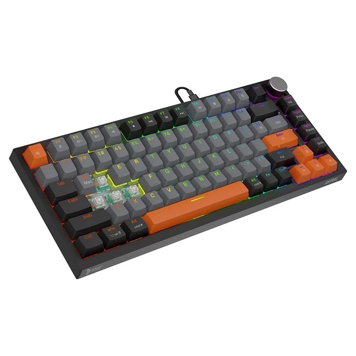 Gaming Πληκτρολόγιο Savio ASTRAL Black JADE 3 COLOURS USB QWERTY US International