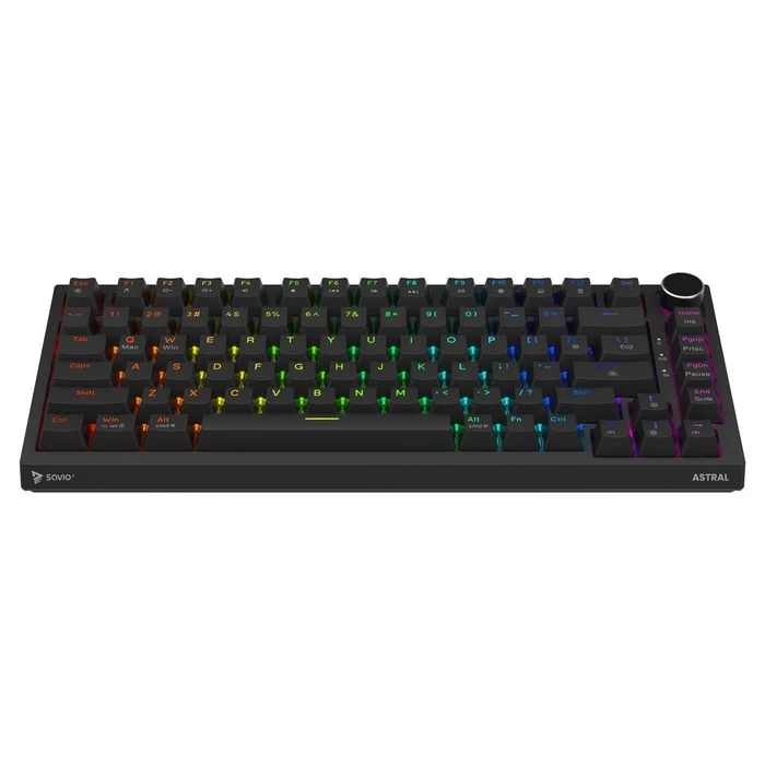 Gaming Πληκτρολόγιο Savio ASTRAL Black JADE USB QWERTY US International