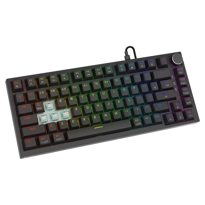 Gaming Πληκτρολόγιο Savio ASTRAL Black JADE USB QWERTY US International