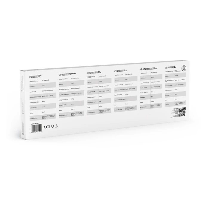 Gaming Πληκτρολόγιο Savio KB-04 Home/Office USB QWERTY UK International Black