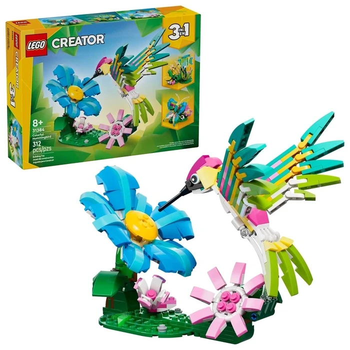 Lego CREATOR 3 IN 1 31384 Wild Animals: Colorful Hummingbird