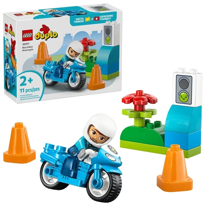 Lego DUPLO 10471 Blue Police Motorcycle