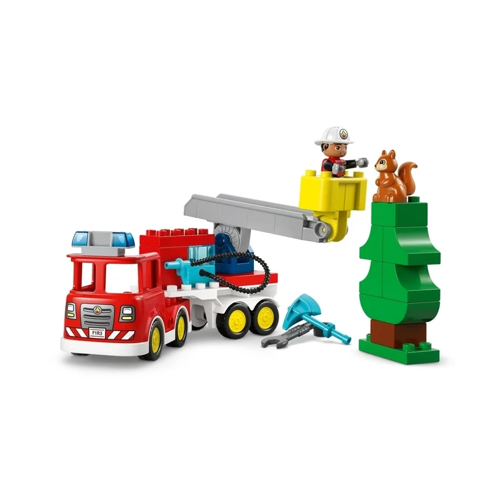 Lego DUPLO 10473 Fire Truck with Hose and Firefighter