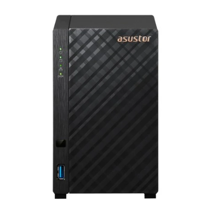 NAS Asustor AS1202T Realtek 1GB DDR4 0TB ADM Black