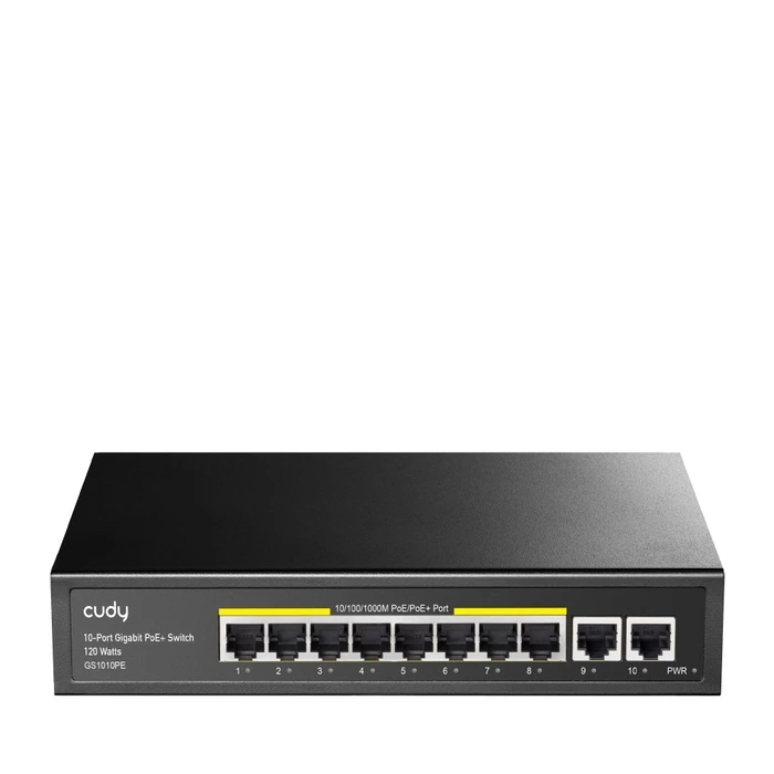 Network Switch Cudy GS1010PE Gigabit Ethernet (10/100/1000) (PoE) Black