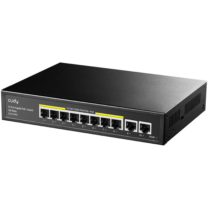 Network Switch Cudy GS1010PE Gigabit Ethernet (10/100/1000) (PoE) Black