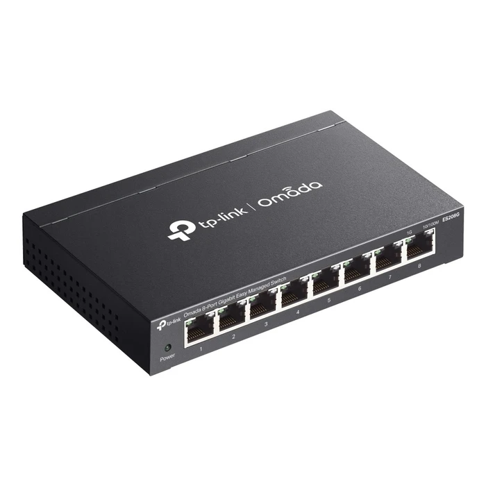 Network Switch TP-Link Omada ES208G Managed L2 Gigabit Ethernet (10/100/1000) Black