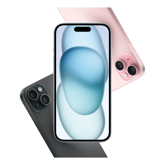 Smartphone Apple iPhone 15 (6.1") Dual SIM iOS 17 5G USB Type-C 128GB Black